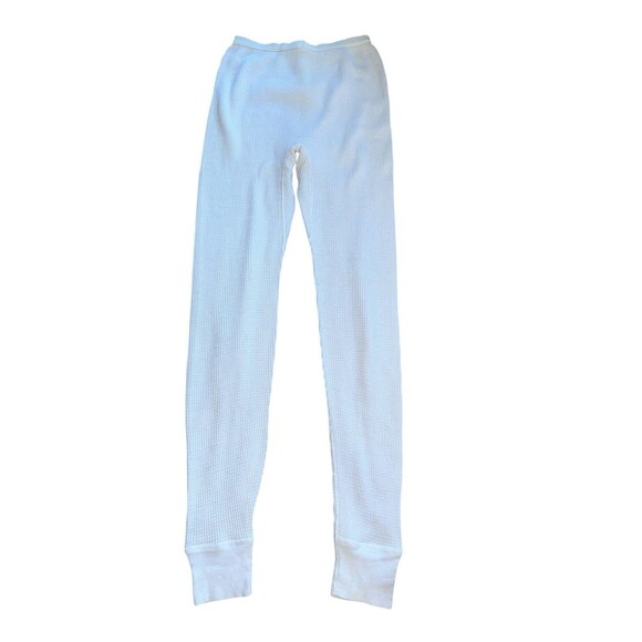 Vintage Lady Arctex Waffle Knit Thermal Pants Medium Cozy Cabincore Loungewear - Picture 6 of 13